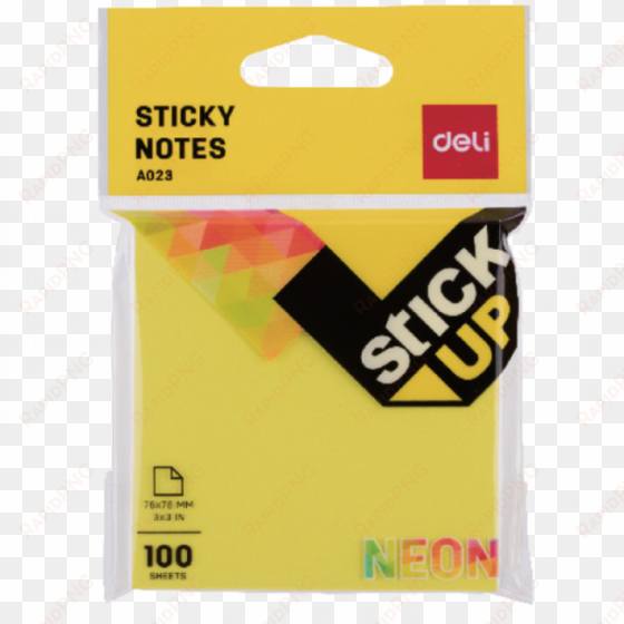 deli ea02302 super sticky neon 3 x 3 100s - deli pvp strong stickiness smooth appliaction glue