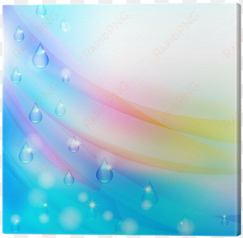 delicate background with rain drops and rainbow canvas - fondo delicado