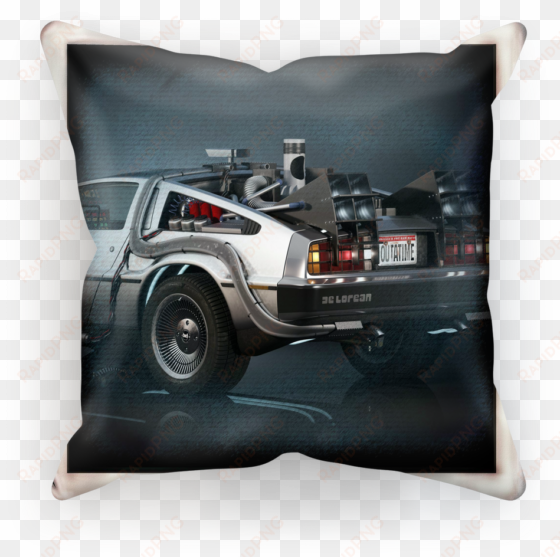 delorean ﻿sublimation cushion cover - delorean time machine background