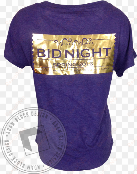 Delta Phi Epslion Golden Ticket Bid Day Tee - Golden Ticket Bid Day transparent png image