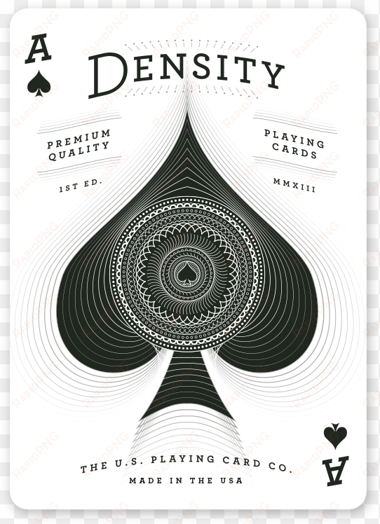 density deck ace of spades small - playing card