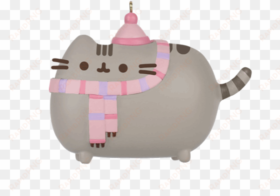 department 56 pusheen holiday ornaments set of 2