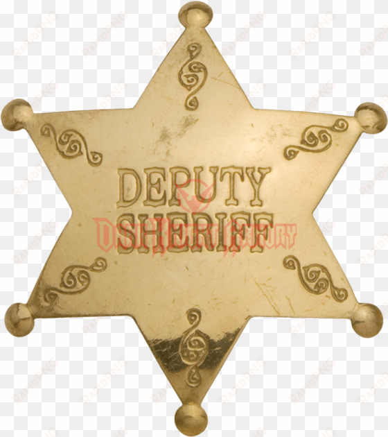deputy sheriff badge - brass deputy sheriff badge