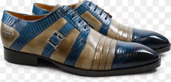 Derby Shoes Ricky 2 Guana Mid Blue Crust Smog Ls - Derbies Melvin & Hamilton Ricky 2 Guana Mid Blue transparent png image
