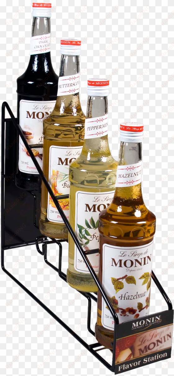 description - monin syrup 4 bottle display rack by monin