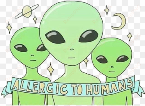 desenhos fofos tumblr - alien humans aren t real