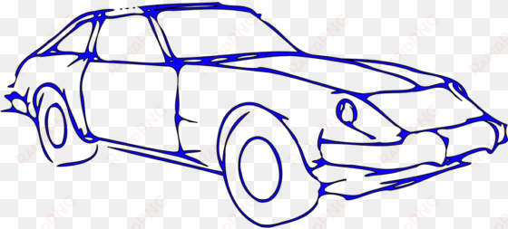 designer drawing car - black and white car clipart