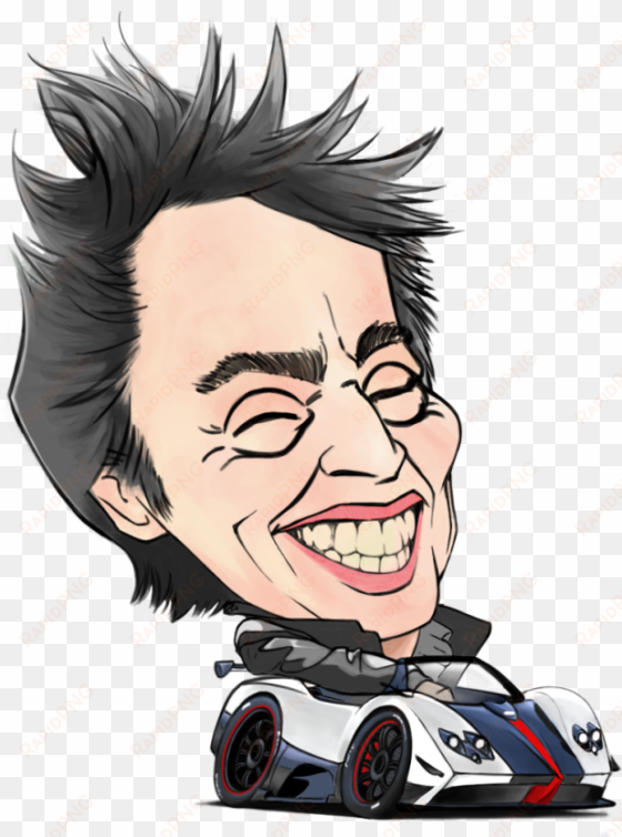 detail from the top gear caricature piece - cartoon