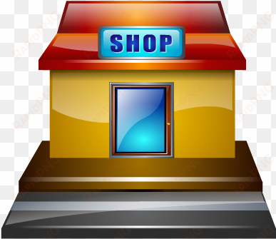 detail of shop - shop building icon png