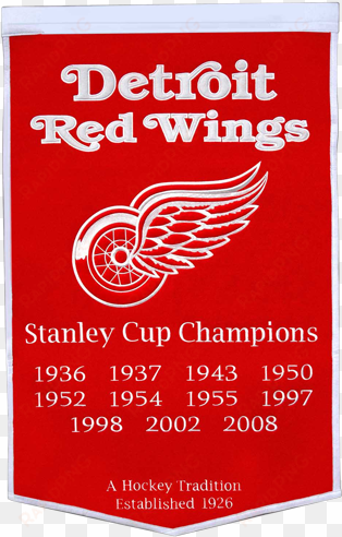 detroit red wings stanley cup championship dynasty - red wings banner