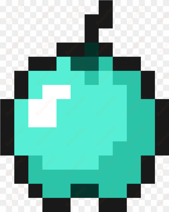 diamond apple by rfs-gamer on newgrounds - minecraft golden apple png