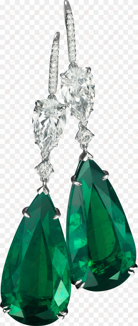 diamond earrings png image - jewellery transparent background green