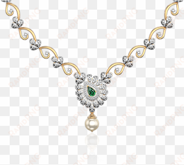 diamond necklaces - light wweight tanmaniya set