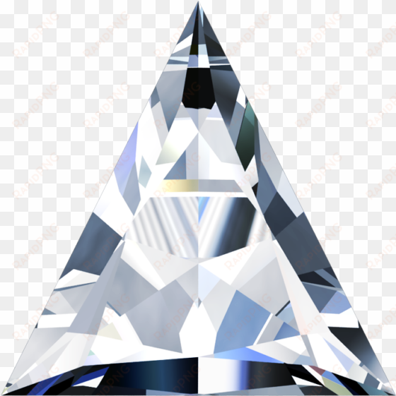diamond triangle cut south bay gold - triangle diamond png