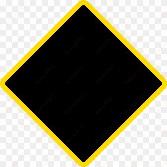 diamond warning sign - diamond shape border png