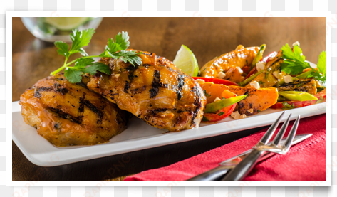 diana® sauce,thai chicken thighs with grilled sweet - haut de cuisse de poulet mariné