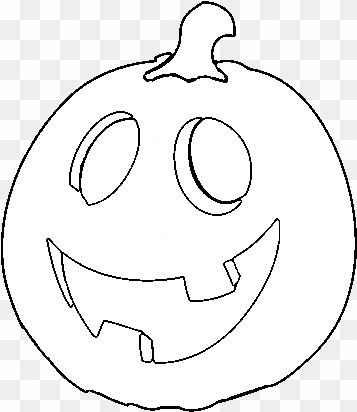 dibujo de calabaza de halloween para colorear - jack-o'-lantern