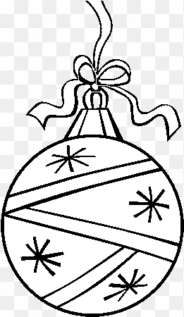 dibujo de una bola de navidad para colorear - esfera de navidad dibujo