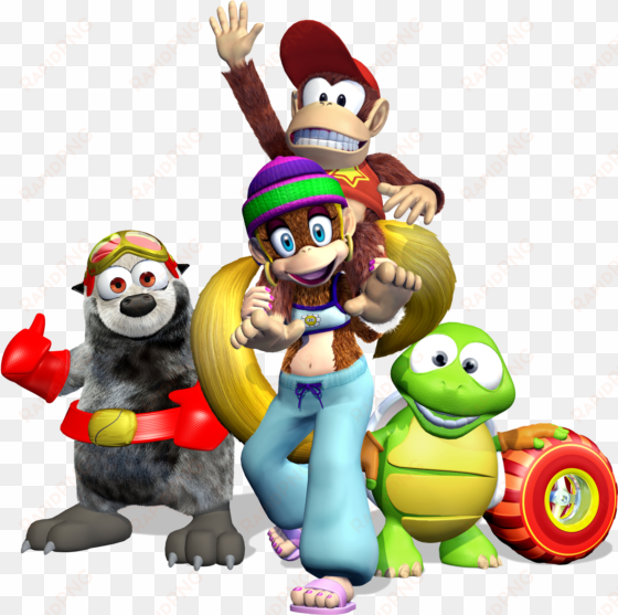 diddy kong racing ds - tiny kong and diddy kong