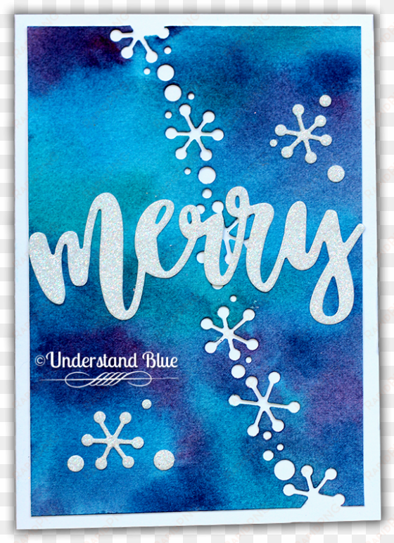 diecember card by understand blue - snowflakes christmas cards