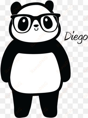 diego the nerdy panda by panduhmonium on deviantart - nerdy panda