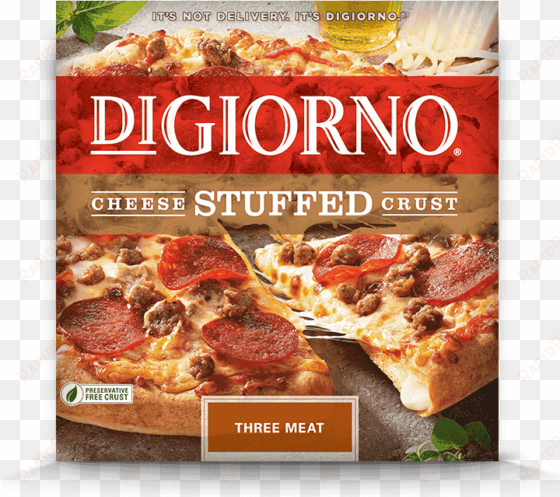 digiorno cheese stuffed crust three meat pizza,