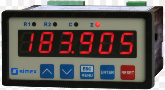 digital timer png transparent image - simex srp-946-1841-1-4-001 , led digital panel multi-function