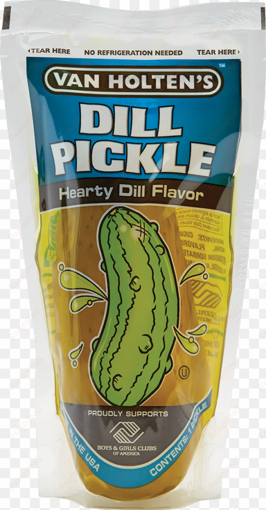 dill pickle in a pouch - van holten's - pickle-in-a-pouch large hot pickles