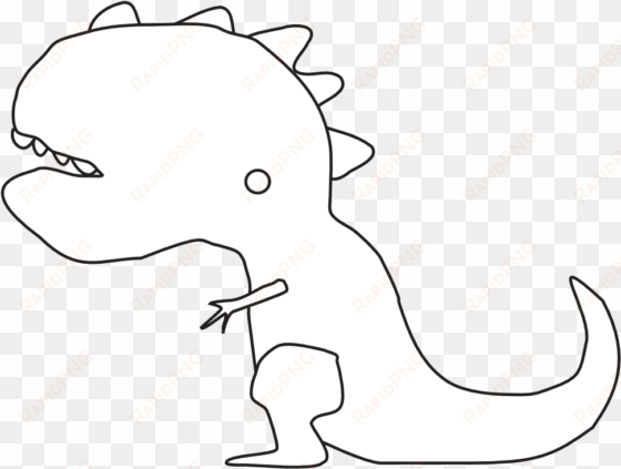 dino dinosaur dinosaurio dragon black white line art - coloring book