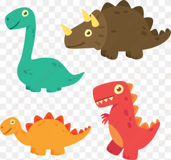 dinosaur clipart watercolor - cartoon dinosaur template