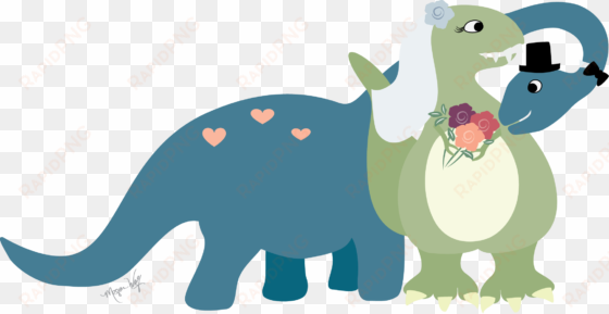 dinosaur clipart wedding - dinosaur wedding