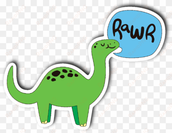 dinosaur dino rawr vinyl die cut sticker j & s graphics - rawr dino