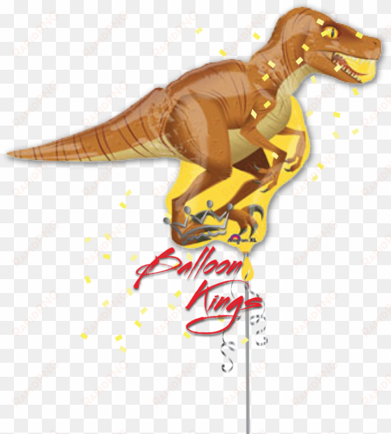 dinosaur raptor - 40" jumbo raptor balloon dinosaur - mylar balloons