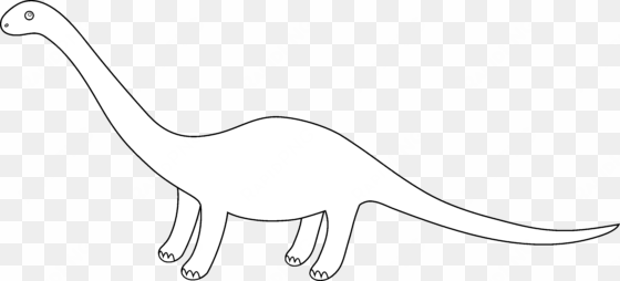 dinosaurs clipart brontosaurus - dinosaur clipart images black and white