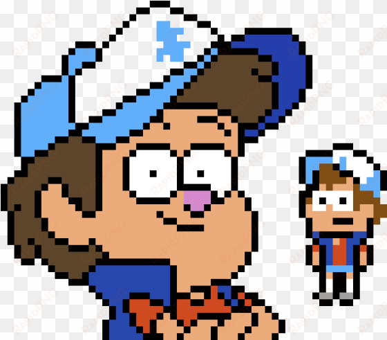 dipper [gravity falls] - pixel art de dipper