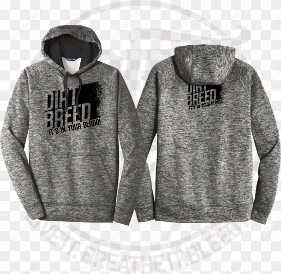 dirtbreed dirt track racing hoodie - sport tek posicharge electric heather fleece hooded