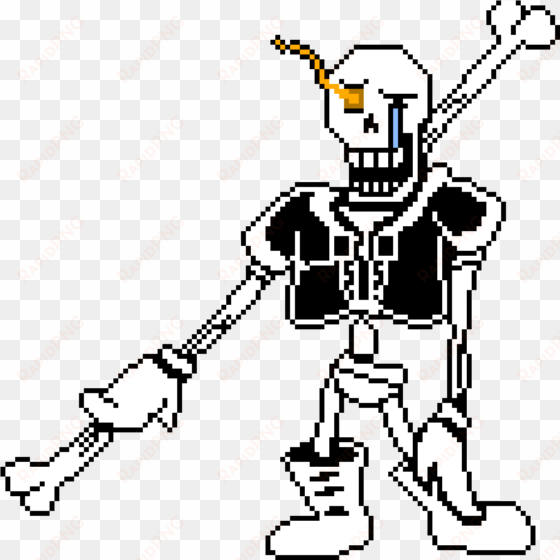 disbelief papyrus phase 1 sprite colored sprite - disbelief papyrus phase 1