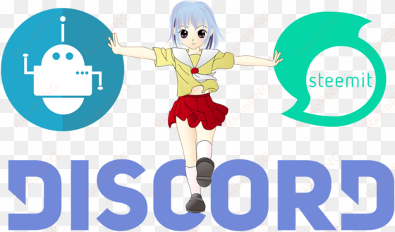 discord logo - walking girl