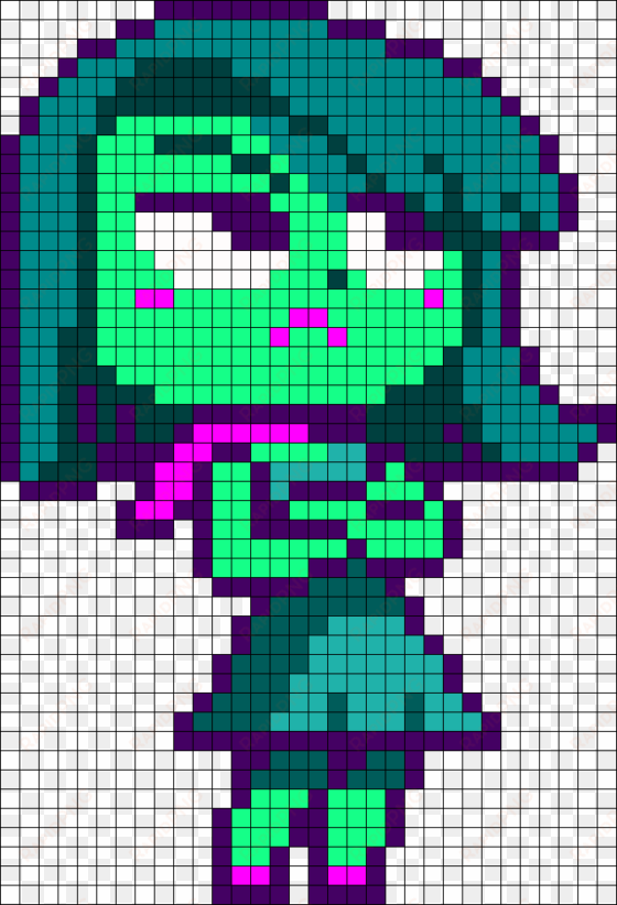 disgust from inside out perler bead pattern / bead - inside out pixel art