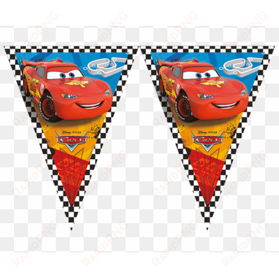 disney cars triangle flag banner - amscan cars racing sports network pennant banner party