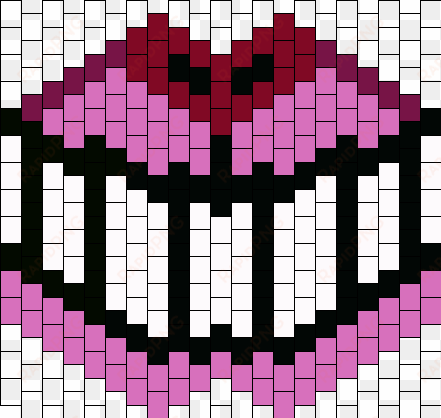 disney cheshire cat grin mask bead pattern - surgical kandi mask patterns