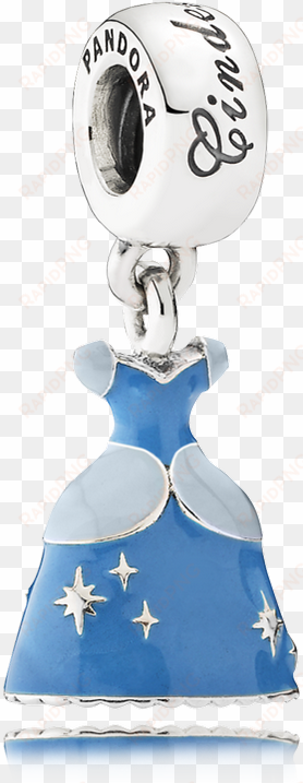 disney, cinderella's dress dangle charm, mixed enamel - cinderella charm