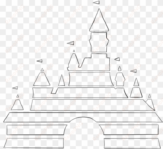 disney logo castle, disney castle outline, disney castle - castle disney logo png