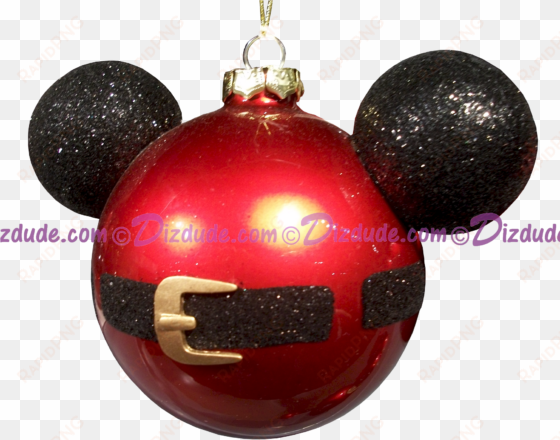 disney mickey mouse ears santa jacket christmas tree - mickey mouse santa ornaments