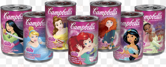 disney princess cans - campbell soup disney princesses
