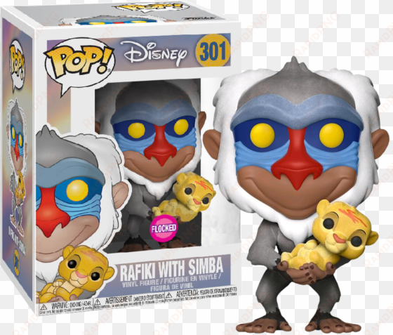 disney the lion king rafiki with simba flocked funko - rafiki with simba funko pop