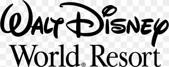 disney world logo black and white - walt disney world word