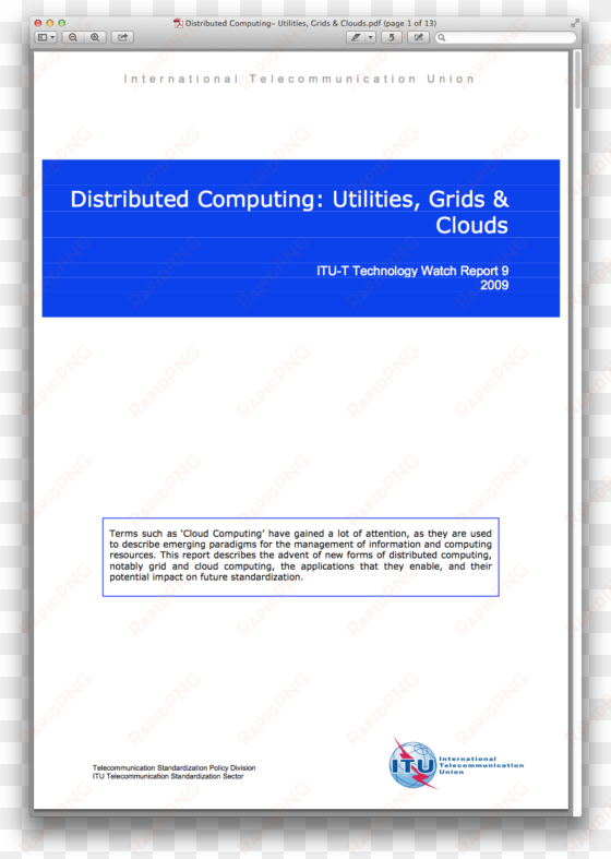 distributed computing- utilities grids clouds - cloud computing