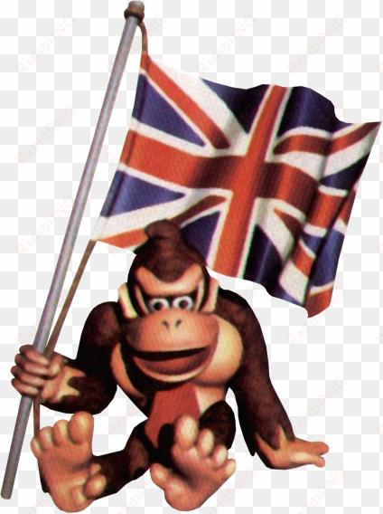 Dk British Flag - British Donkey Kong transparent png image