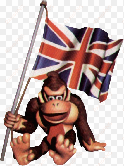 dk british flag - british donkey kong